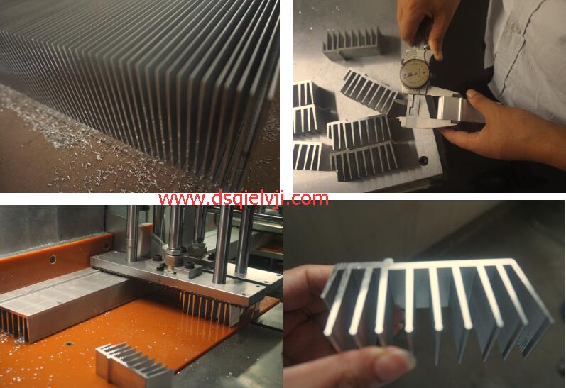 【杭州】铝型材散热器切割机采用焦点三代机，无须二次加工就成型